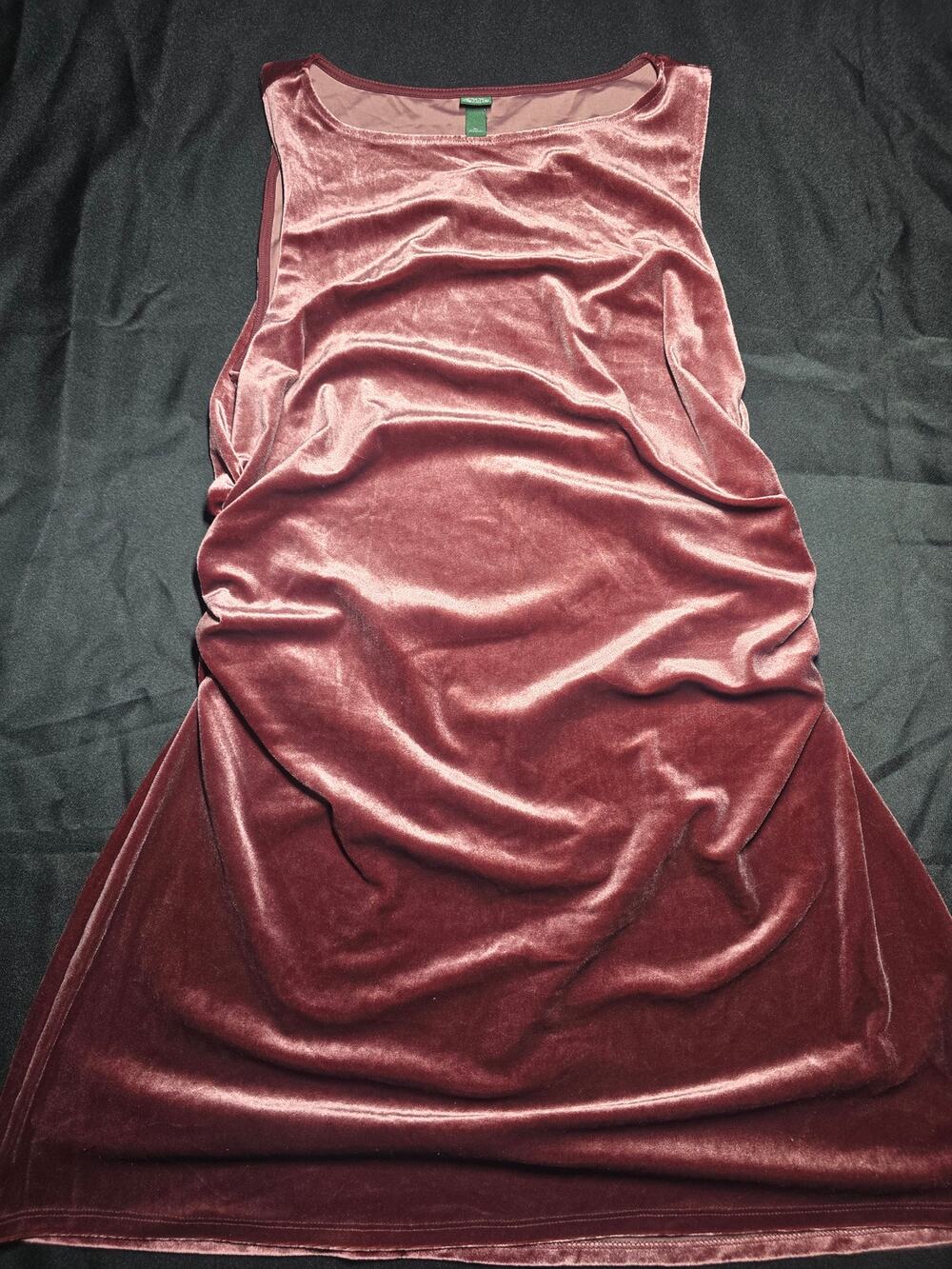Wild Fable Burgundy Velvet Sleeveless Mini Dress Soft Stretch